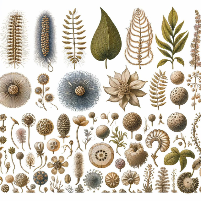 The evolution of plants throughout history 